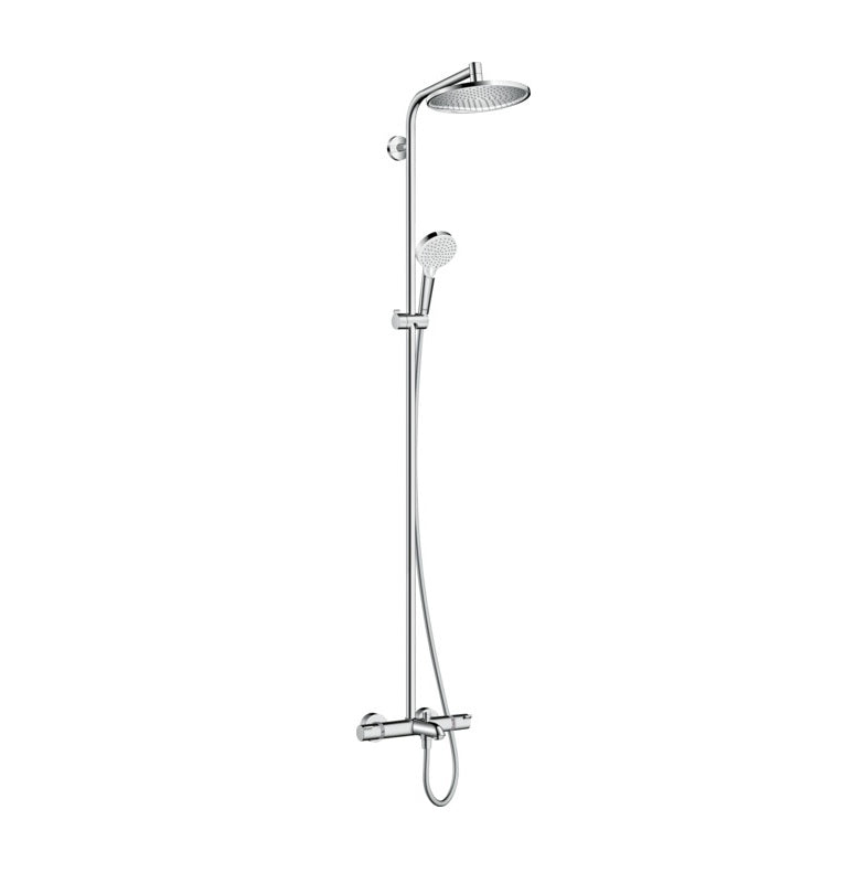 CROMETTA  S COLONNA DOCCIA CON SOFFIONE 24cm 1JET CON TERMOSTATICO PER VASCA