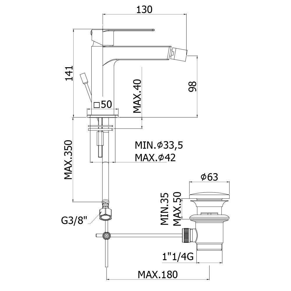 TANGO MIX BIDET T/C