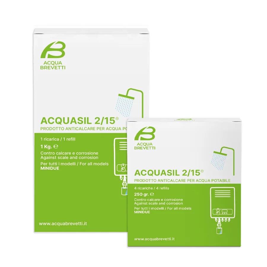 ANTICALCARE PER CALDAIE ACQUASIL 2/15 ANTICORROSIONE 4 SACCHETTI gr. 250 AQUABREVETTI PC100