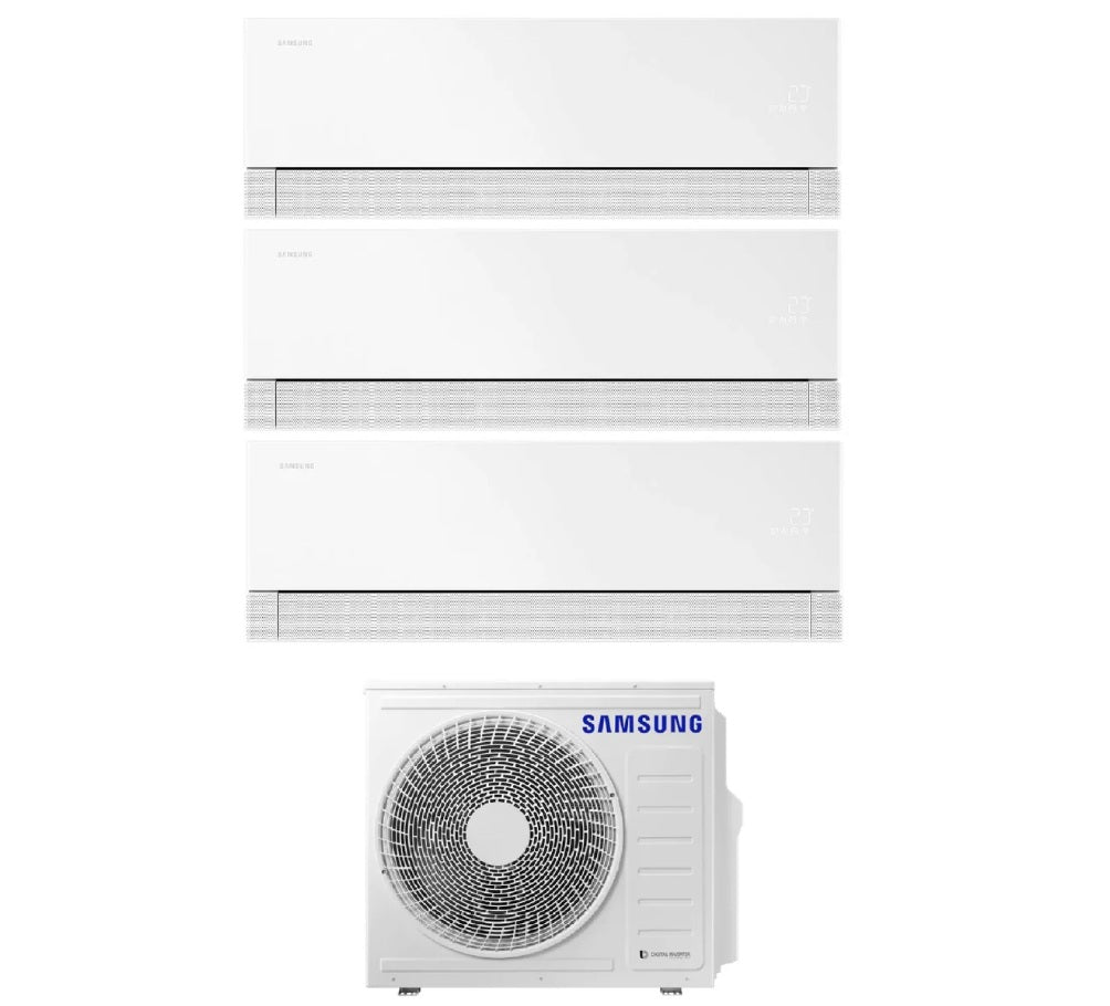 CONDIZIONATORE SAMSUNG PREMIERE WINDFREE MULTISPLIT 9+12+12 CON MOTORE 5.2KW